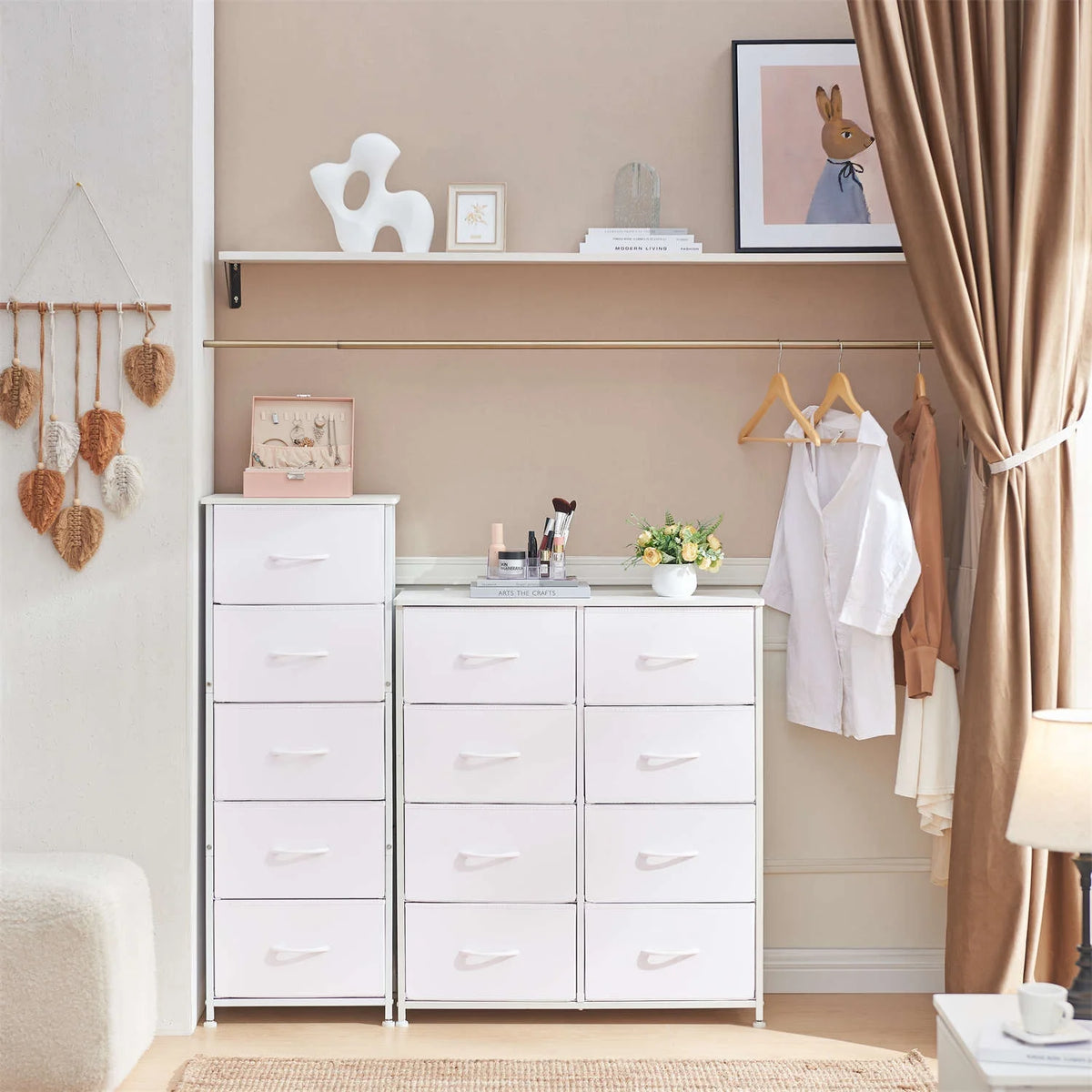 8 Drawer Fabric Dresser J157434