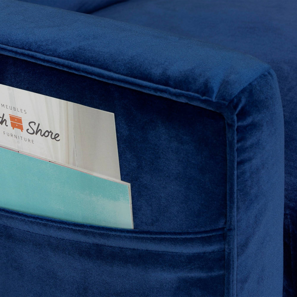 Dark Blue 1-Seat Sofa O626104