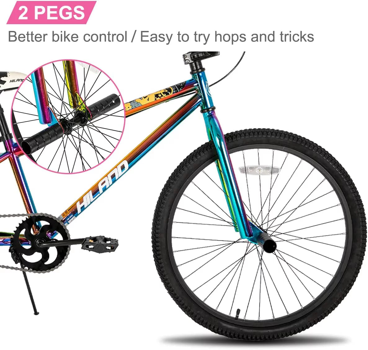 24 & 26 inch BMX Bike with 2 Pegs Q610