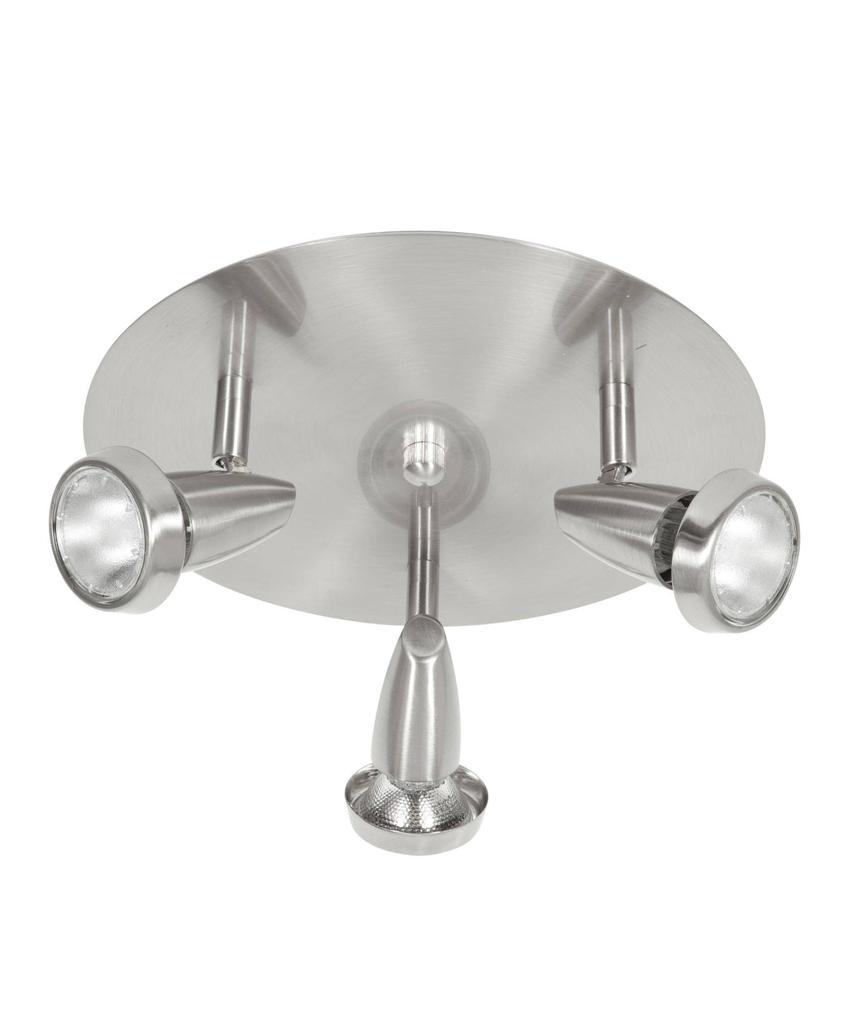 3-Light Cluster Spot Brushed Steel T186693