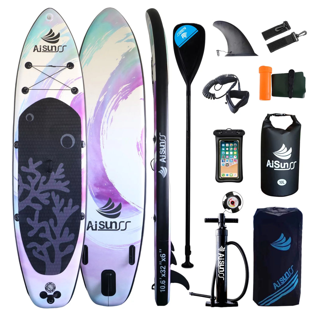Inflatable Stand up Paddle Board 11ft Purple V56029