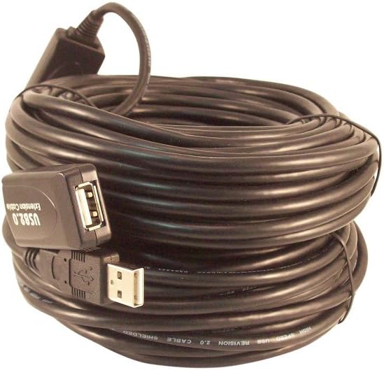 80 Foot USB 2.0 Active Extension Repeater Cable T416157