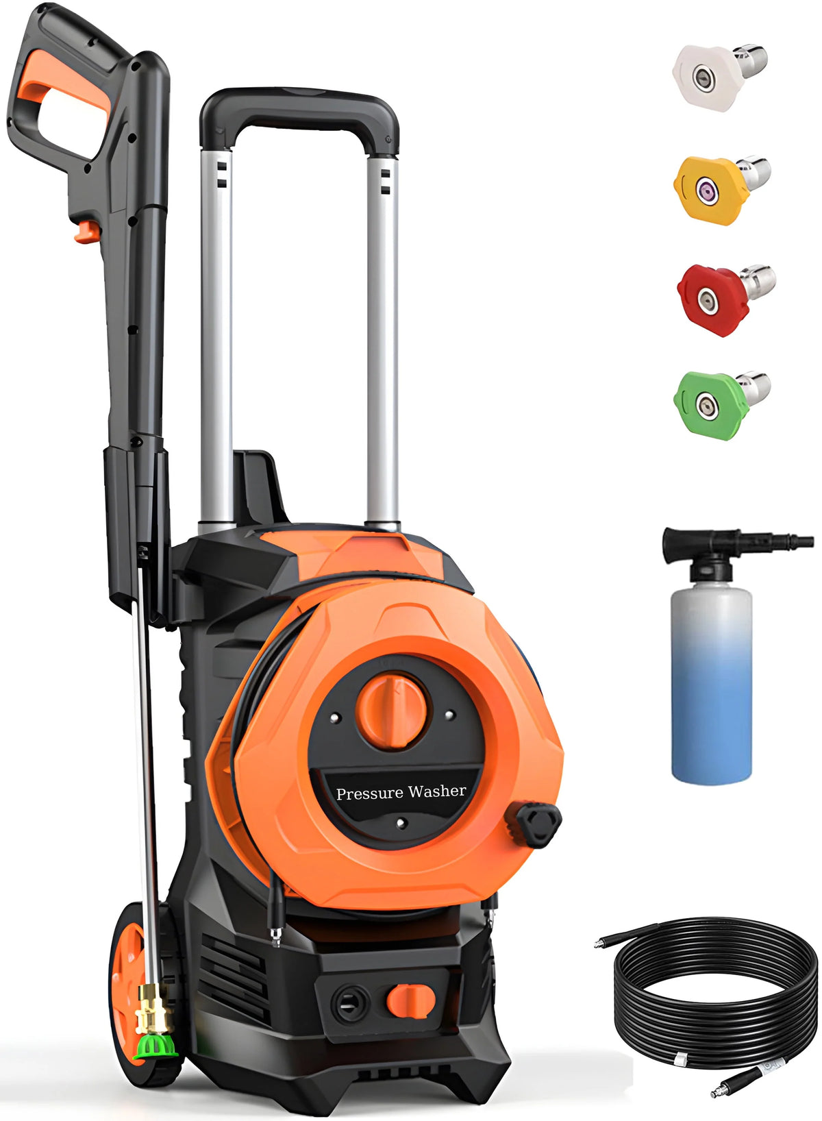 Electric Pressure Washer with 4 Quick Connect Nozzles 2.0GPM 1800W Y741887