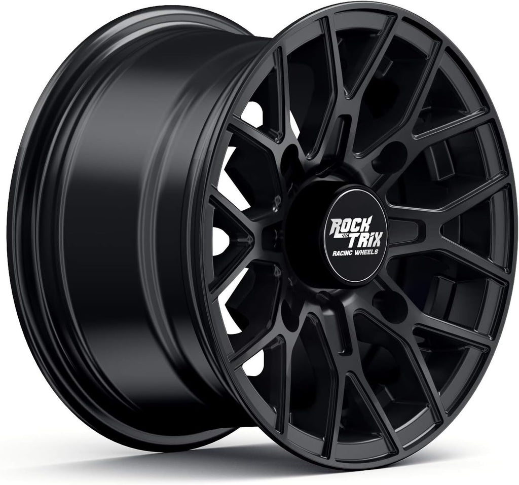 14x7 Matte Black ATV Wheels Rims Set of 4 S8162