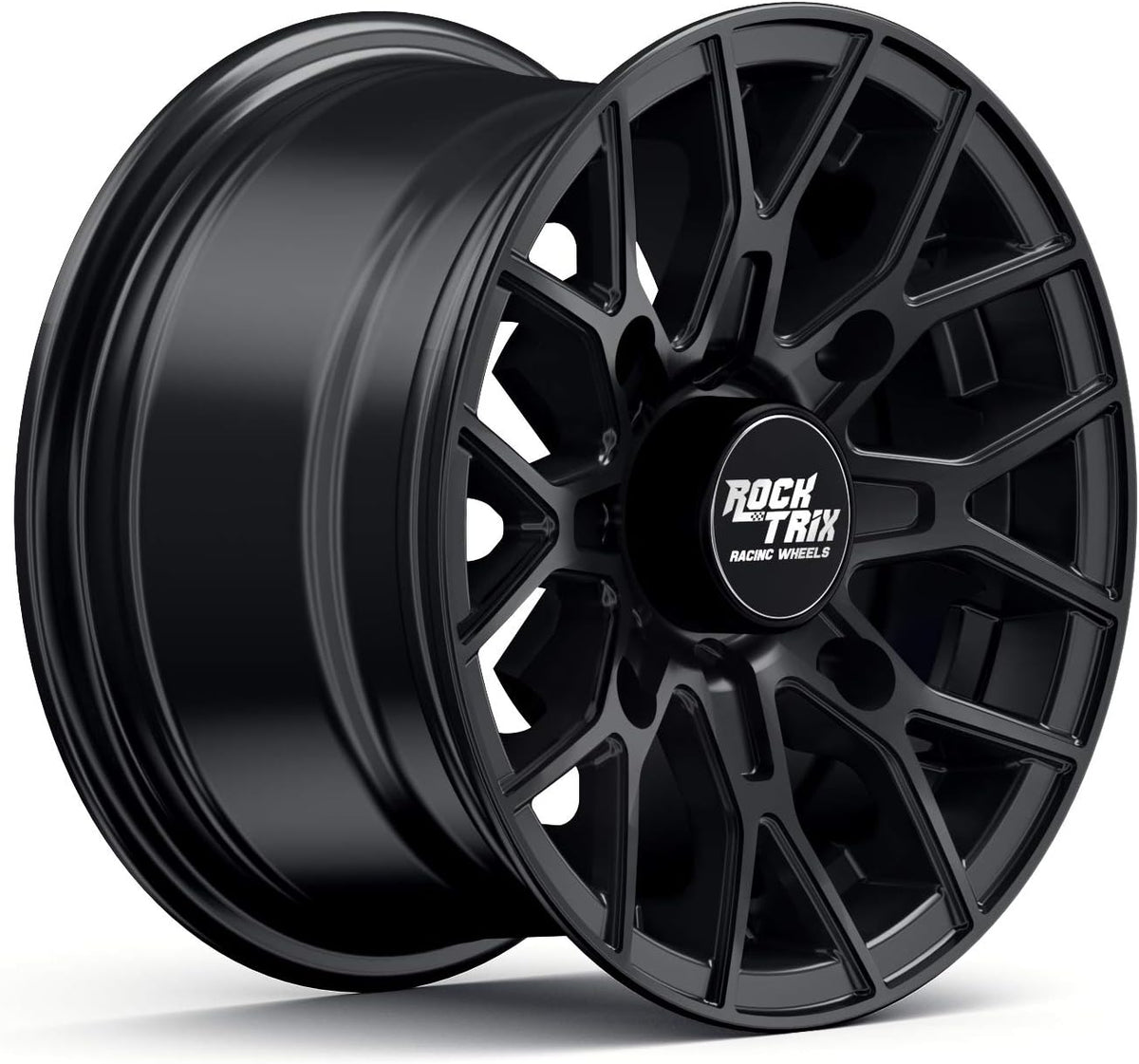 14x7 Matte Black ATV Wheels Rims Set of 4 S8162