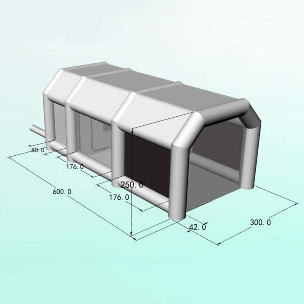 20x10x8 ft. Portable Paint Booth with 2 Filter System Inflatable R502808