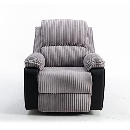 Brown Power Recliner Chair with Remote Control and Side Pockets D673
