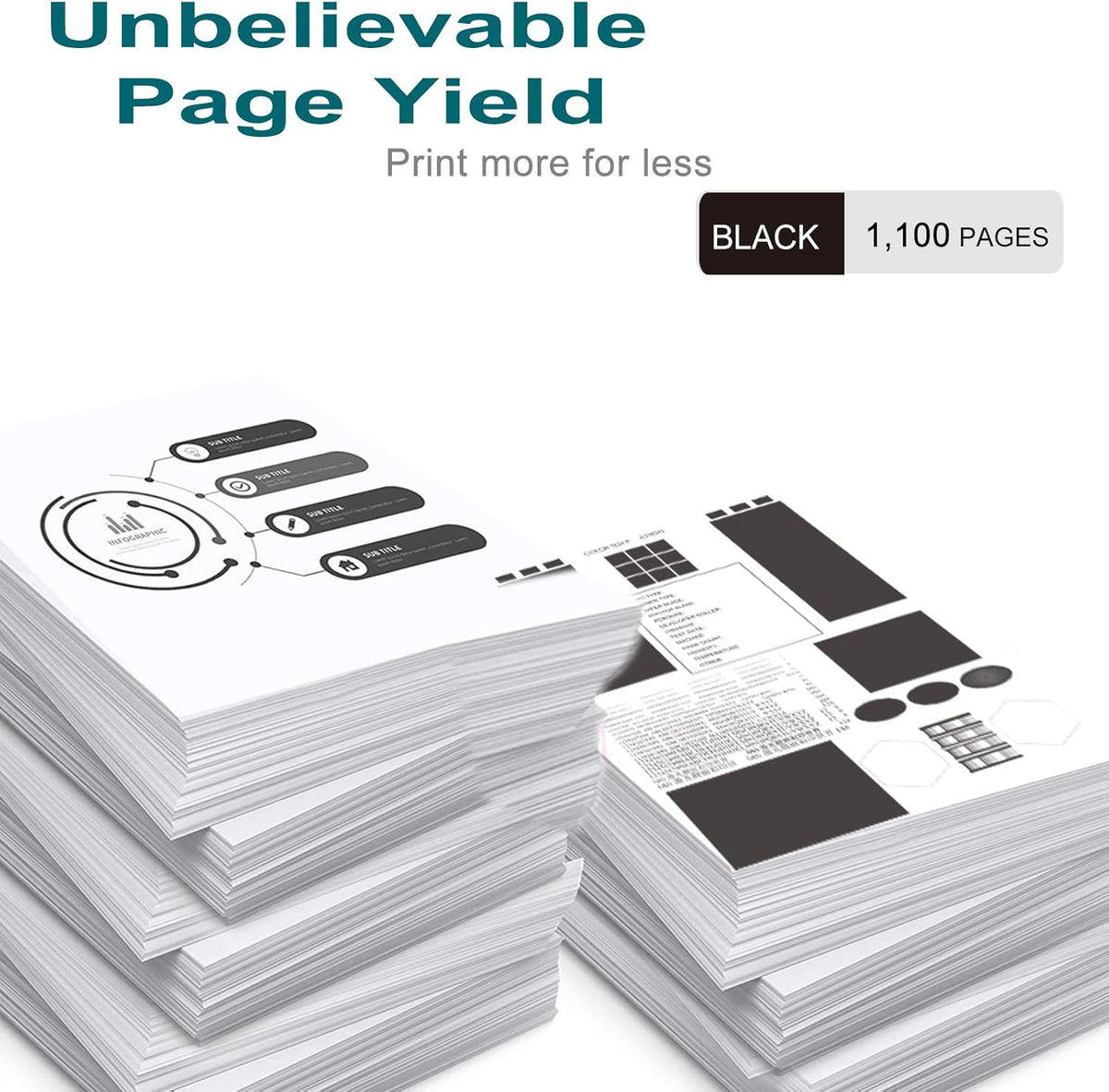 2 Pack Black Compatible Toner Cartridge O1078