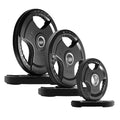 2.5-45 LB Olympic Rubber Grip Weight Plates S353