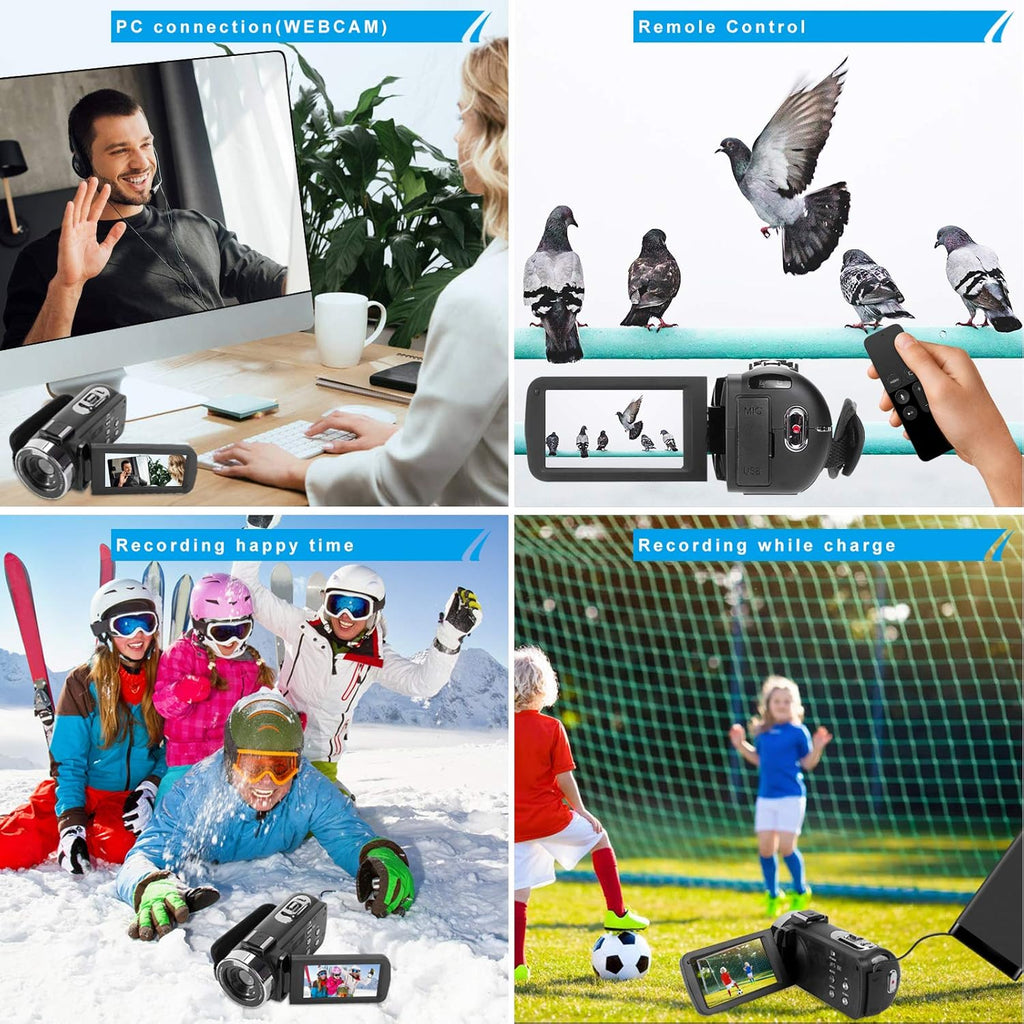4K 60FPS Autofocus Digital Camera with WiFi, 32GB SD Card, 2 Batteries Z86888