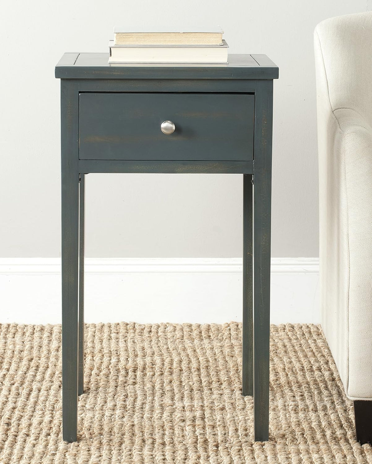 French Grey End Table D3742