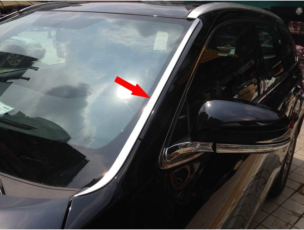 Stainless Steel Windshield Side Window Cover Trim Pack of 2 Q767390