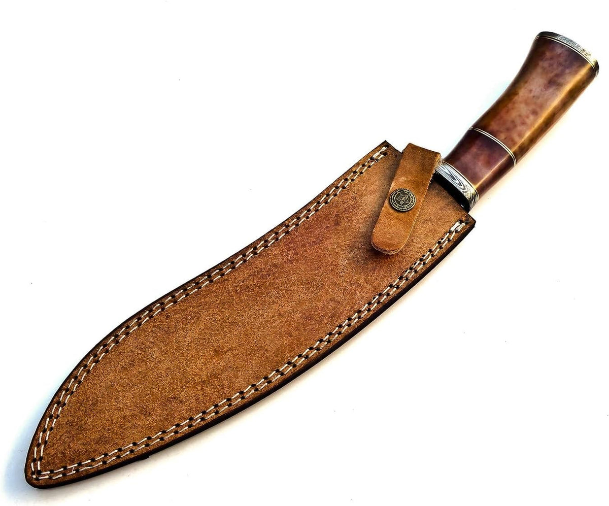 Handmade Damascus Steel 15 Inches Kukri Knife I670020