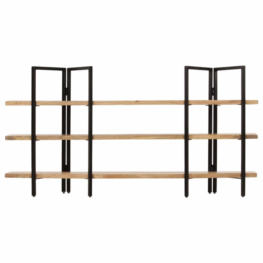 4-Tier Solid Mango Wood Bookcase E151
