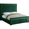Solid Wood Velvet Queen Bed M180