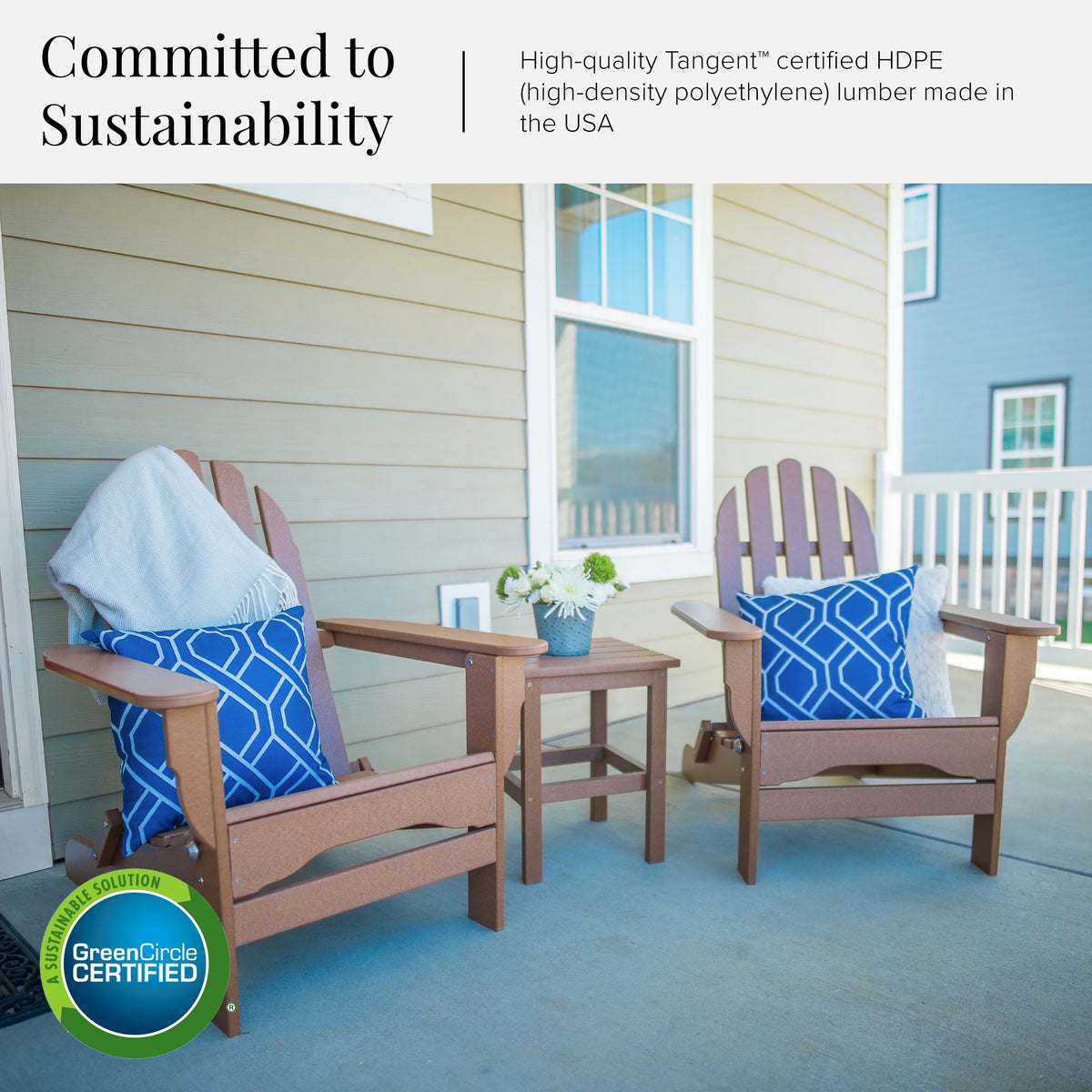 12-Pc Folding Adirondack Chair Set with Ottomans and Side Tables C482645