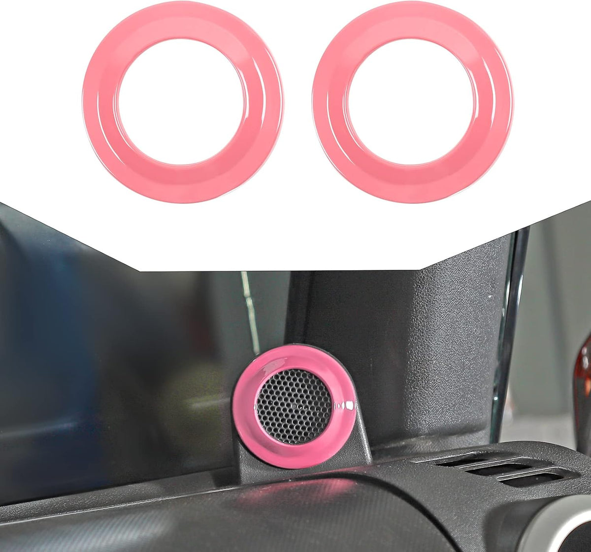 Orange Car Interior Accessories Trim Stickers Y601