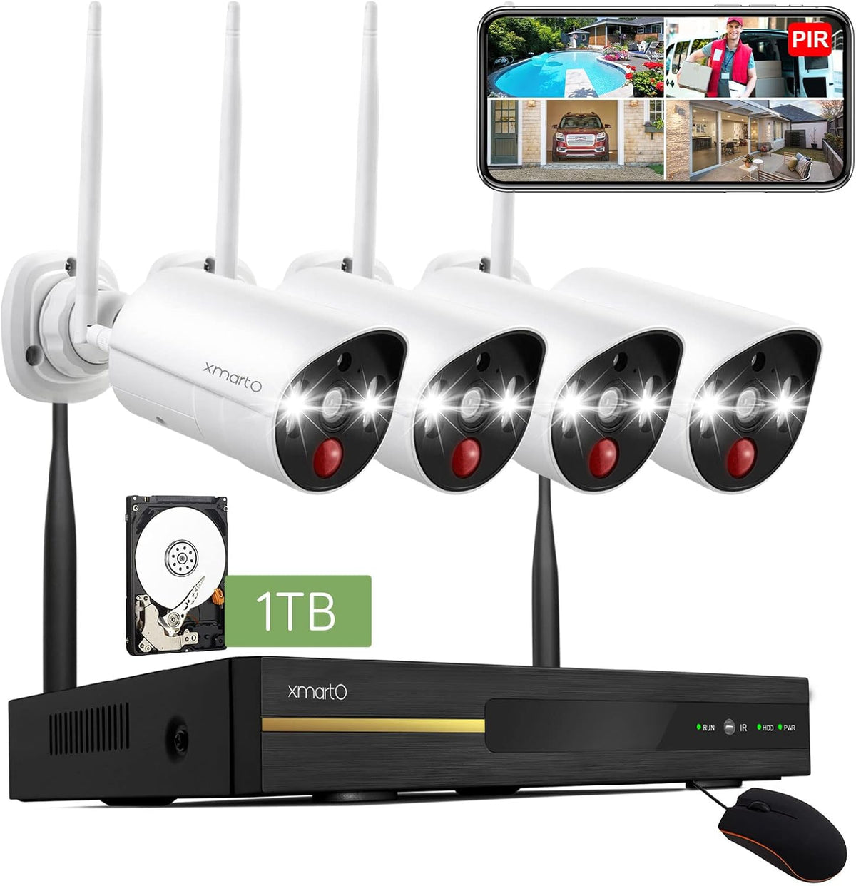 2K HD Wireless Security Camera with Color Night Vision Z7545