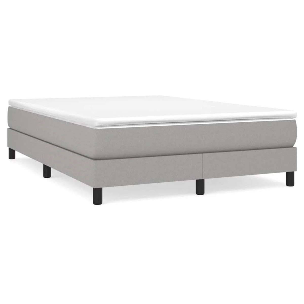 Queen Size Fabric Platform Bed Frame with Wooden Slat Support I88974