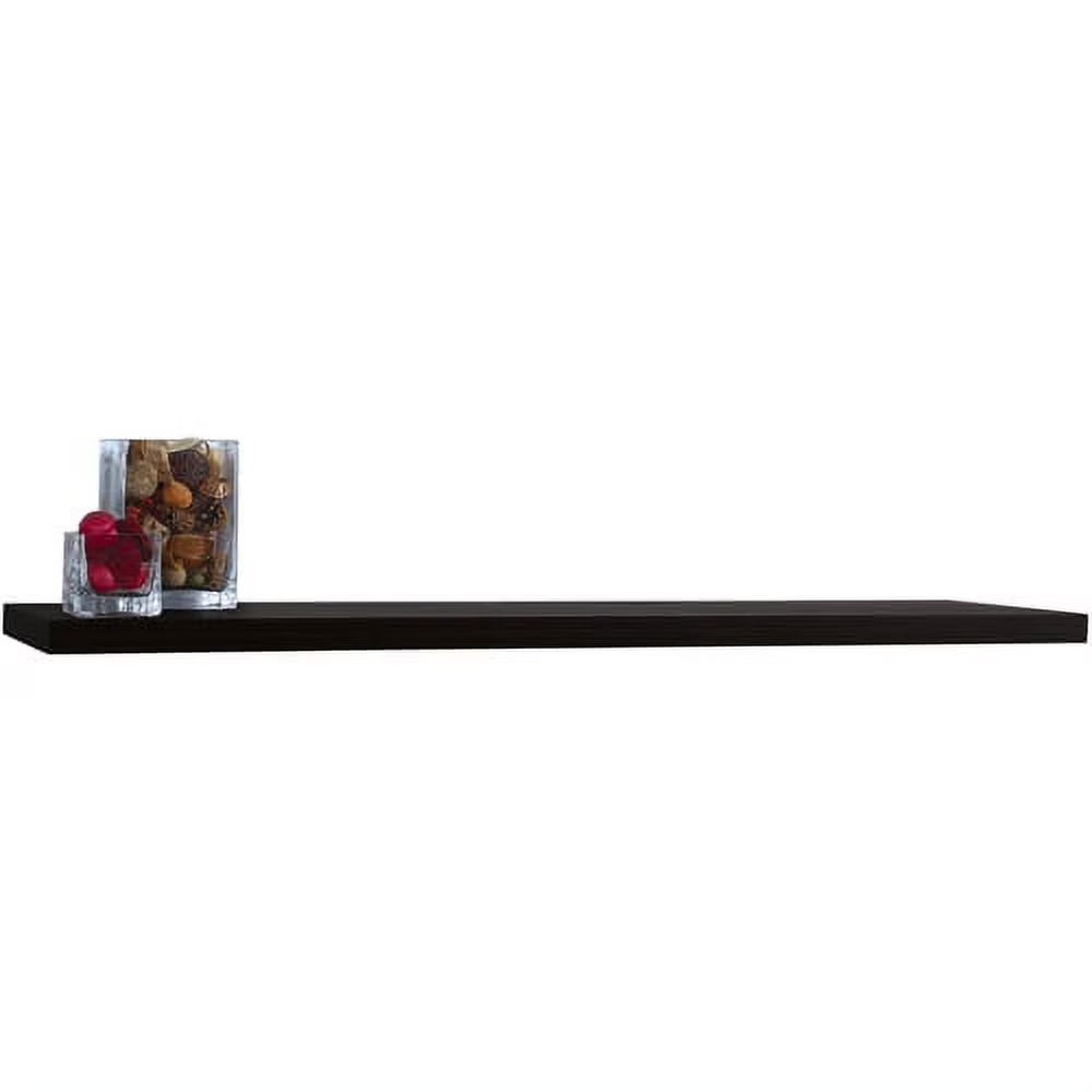 Black Floating Wall Shelf O548250