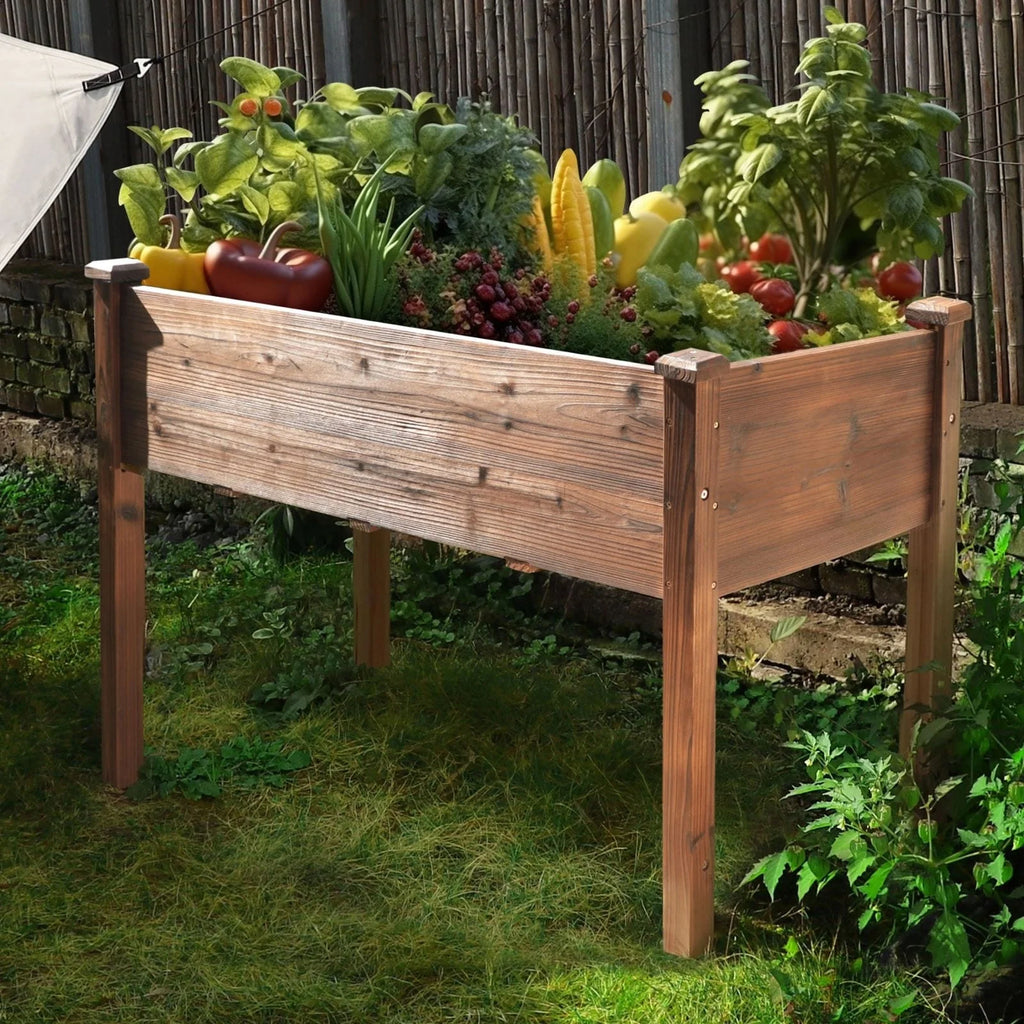 Raised Garden Bed Elevated Planter Box with Drainage Holes P683442