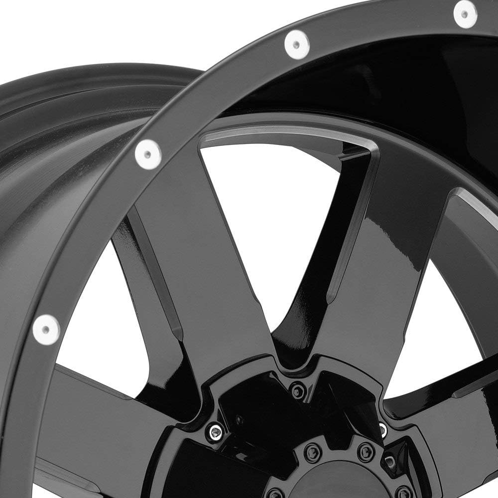 Gloss Black Milled Rim Wheel X49707