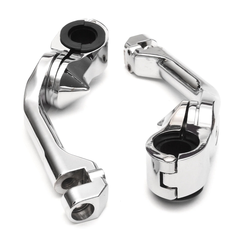 Chrome Angled Adjustable Highway Foot Peg Mounting Kit, 1 Pair M669