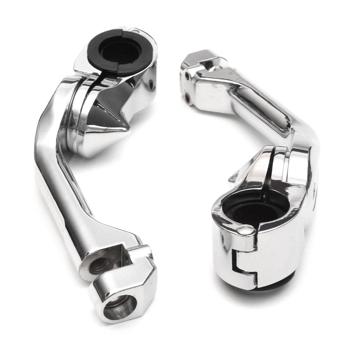 Chrome Angled Adjustable Highway Foot Peg Mounting Kit, 1 Pair M669