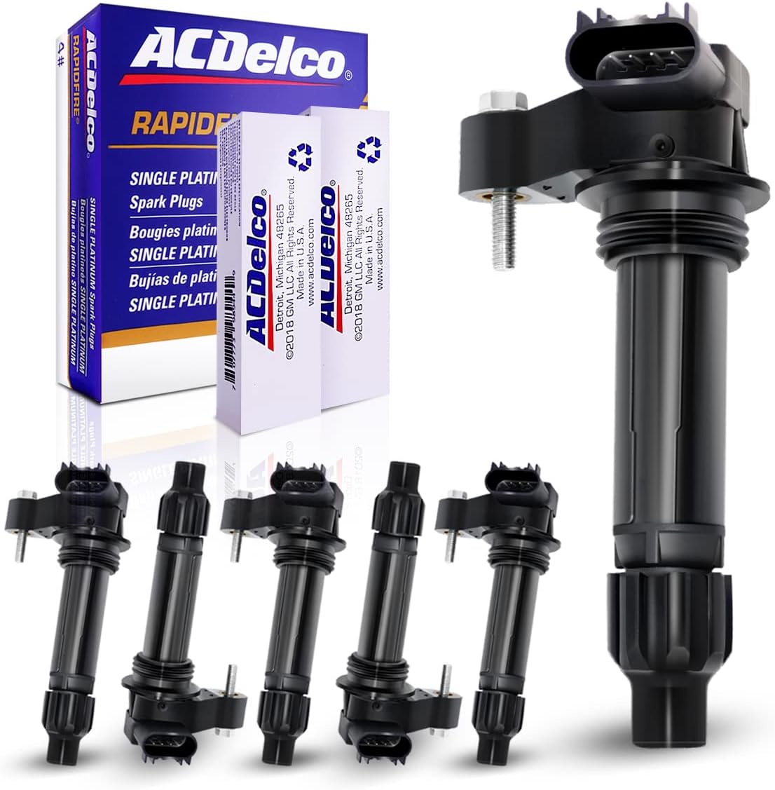 Ignition Coils and Platinum Spark Plugs Set of 6 M1098