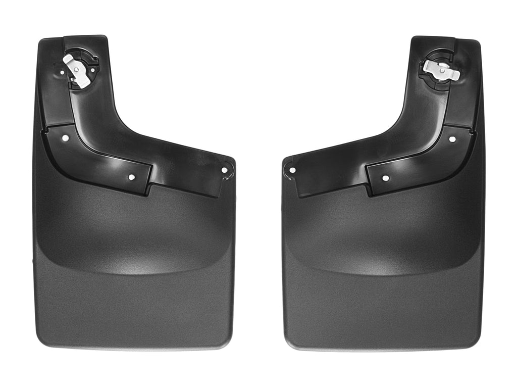 Black No Drill Splash Guard MudFlaps, Rear Pair B2414