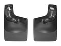 Black No Drill Splash Guard MudFlaps, Rear Pair B2414