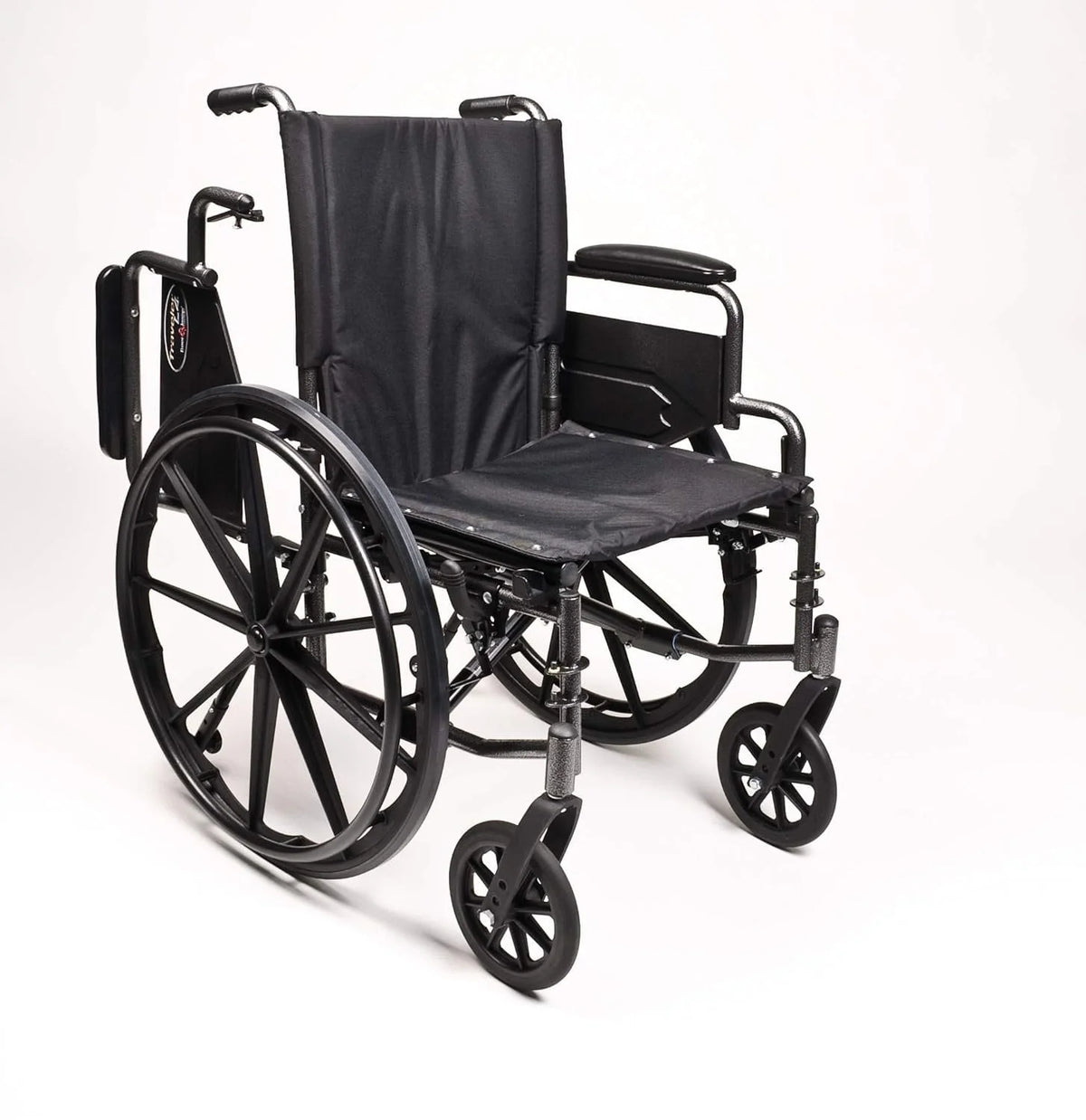 Black Flip Back Desk Arm Wheelchair with Swingaway Footrest F42453