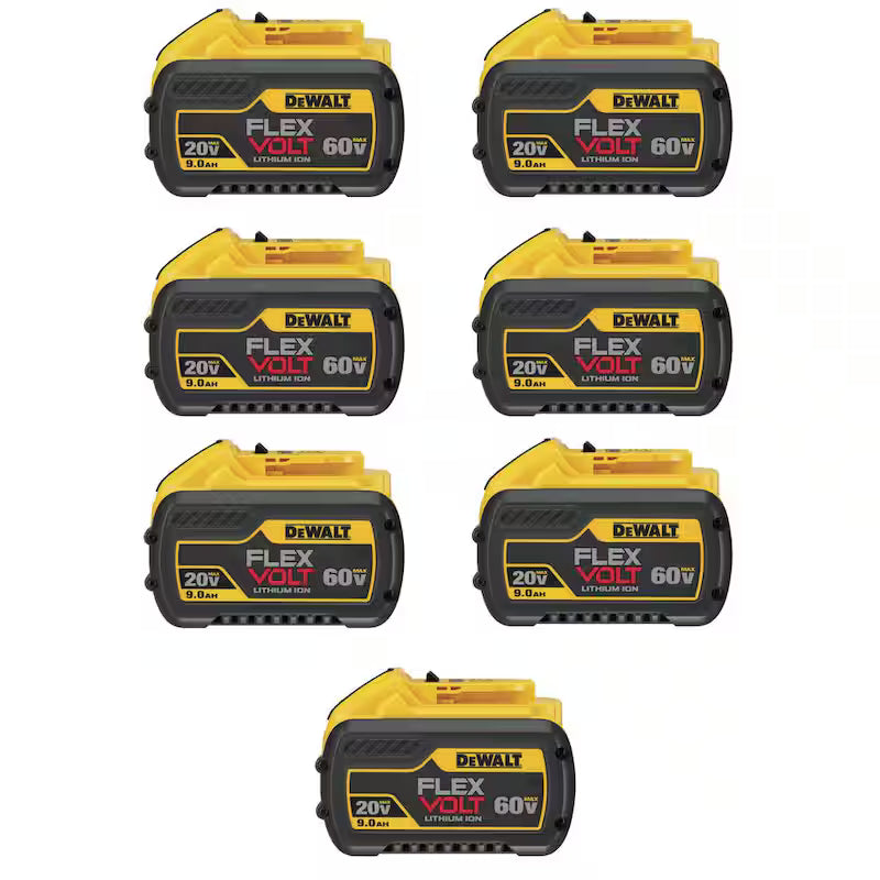 20V/60V MAX Lithium-Ion 9.0Ah Battery Pack 7-Pack U781955