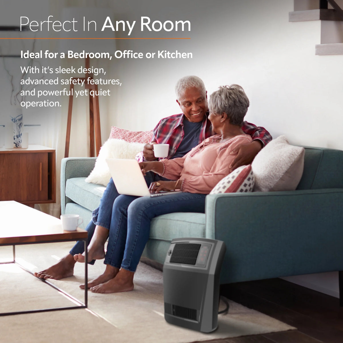 23" 1500W Ceramic Electric Space Heater with Timer L56940