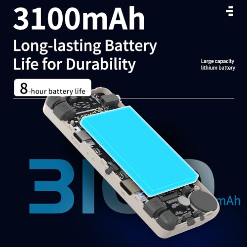 Handheld Game Console Retro 2.83-inch Screen Video Game Player 64G TF Card 3100mAh Battery Black Transparent J17925