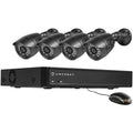 4-Channel DVR Security System with 4 Weatherproof Bullet Cameras Z948