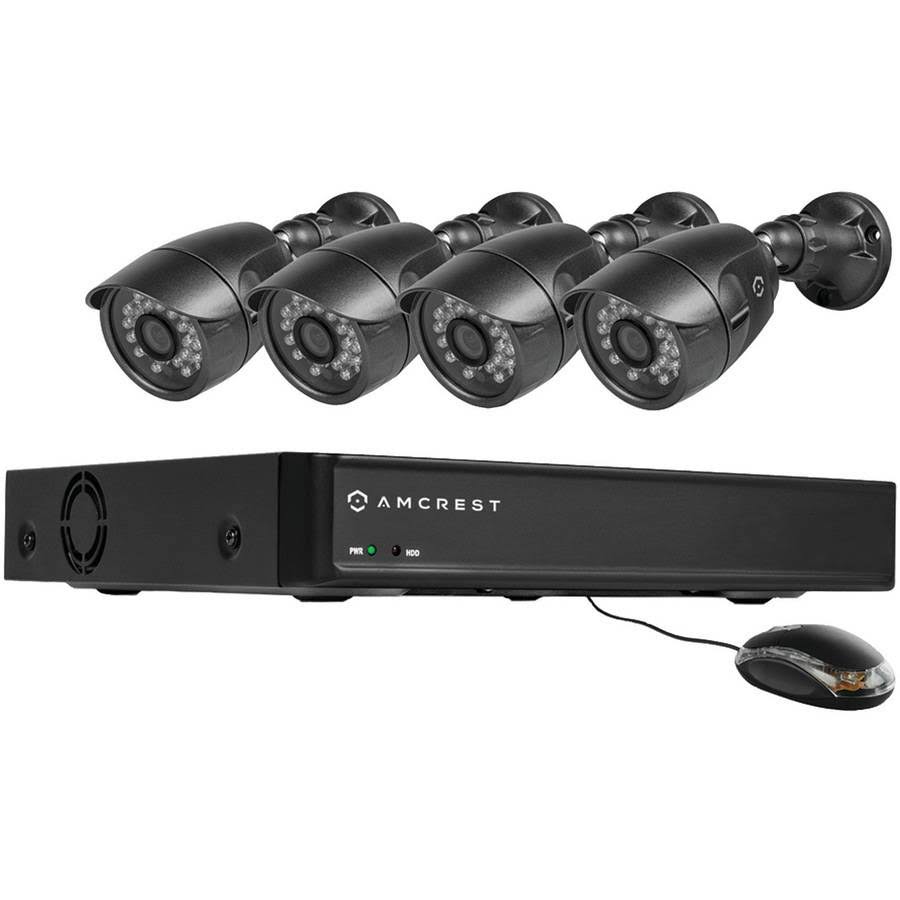 4-Channel DVR Security System with 4 Weatherproof Bullet Cameras Z948