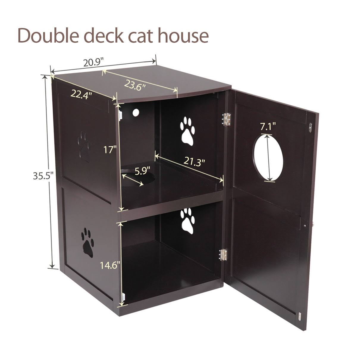 Stackable Double Cat Litter Box L6062