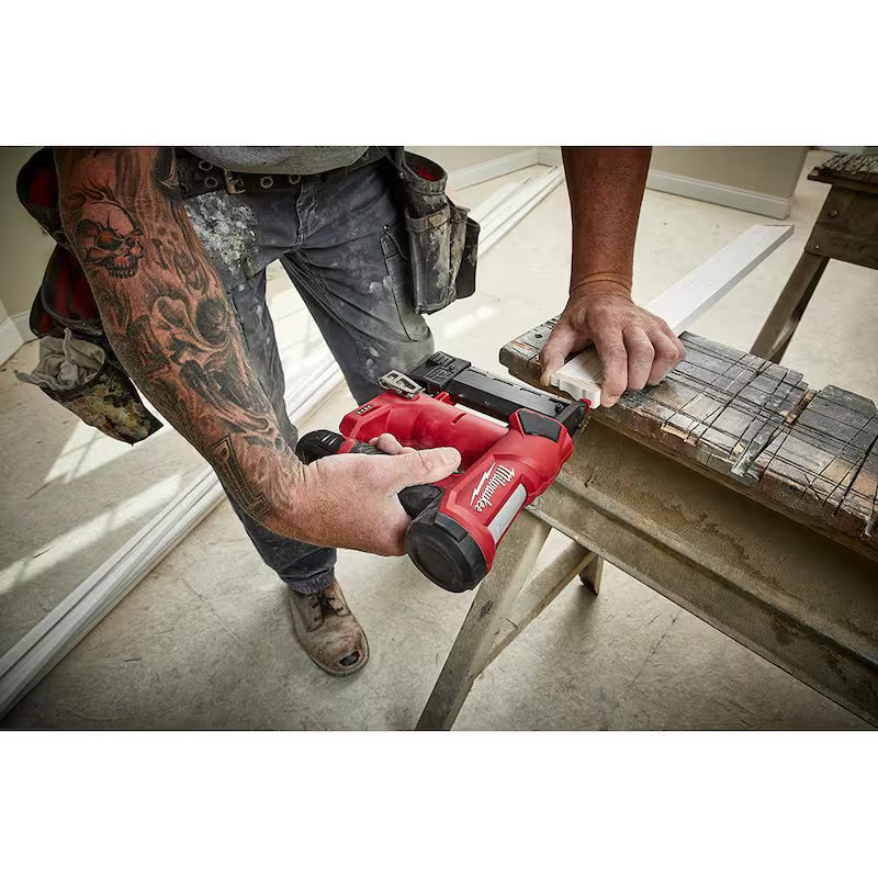 18V Lithium-Ion Brushless Cordless 1/4 in. Hex Impact Driver Kit with Pin Nailer & 2.0 Ah Battery X947
