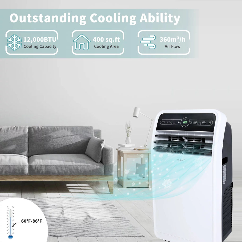 7800BTU 3 in 1 Portable Air Conditioner with Remote Control P8883