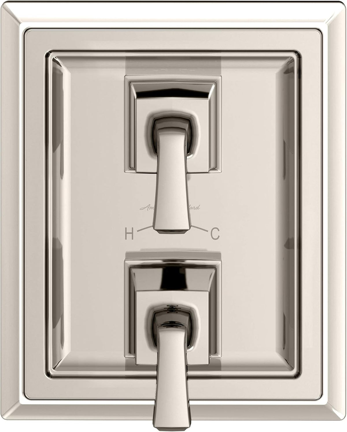 Polished Chrome Two-Handle Thermostat Shower Valve Trim Kit A9828