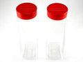 32 OZ Clear Plastic Spice Bottles Jars Containers Set of 2 with Flap Cap Shaker V3922