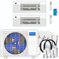 18,000 BTU 2 Zone Ceiling Cassette Ductless Air Conditioner and Heat Pump R62893