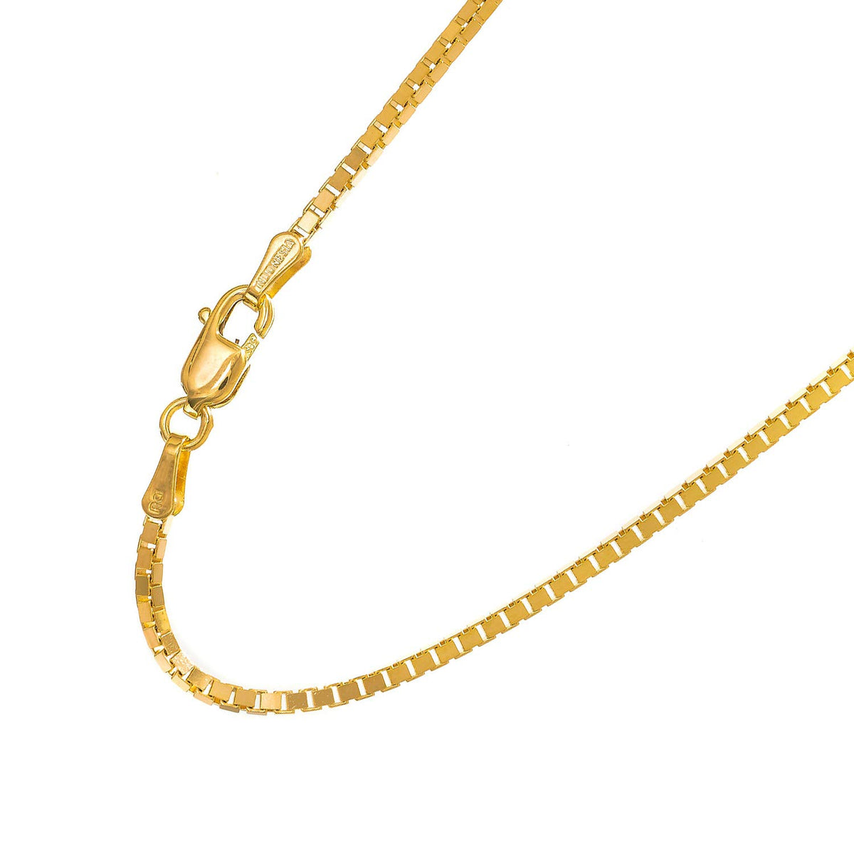 18" Yellow Gold Box Chain with Lobster Clasp A743566