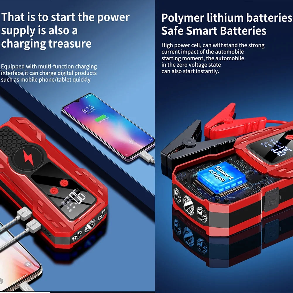 5000A Peak 12V Car Jump Starter with LCD Display V44526