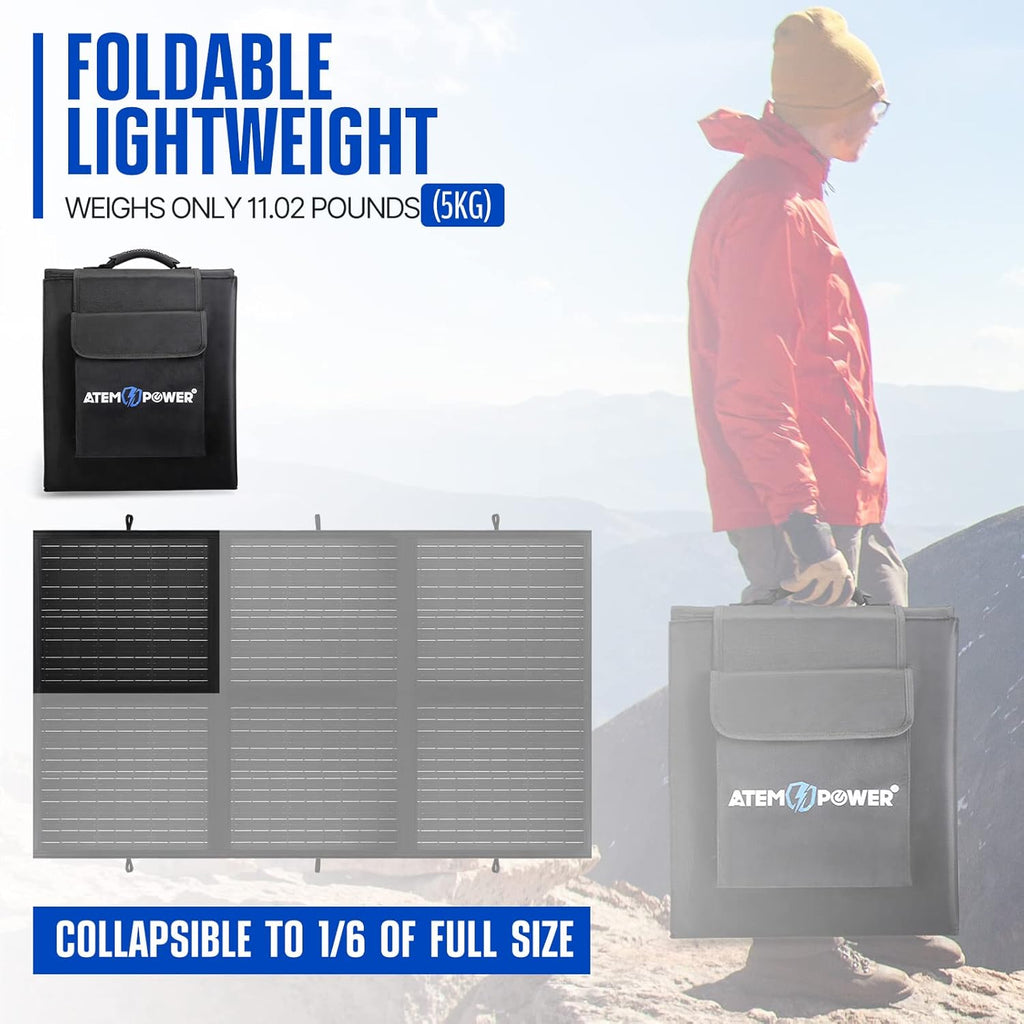 200W Foldable Monocrystalline Solar Panel with 20A MPPT Controller F350232