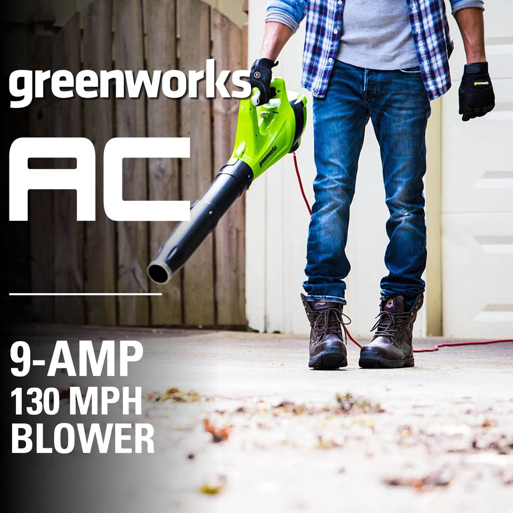 9 Amp 530 CFM Corded Electric Axial Leaf Blower Q9623