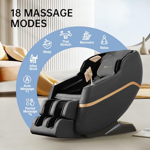 Black Shiatsu Massage Recliner Chair with Heat T46648