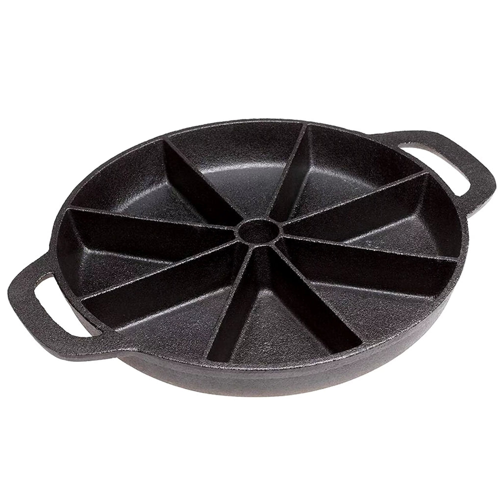 Black Cast Iron Non-Stick Biscuit & Muffin Pan R966
