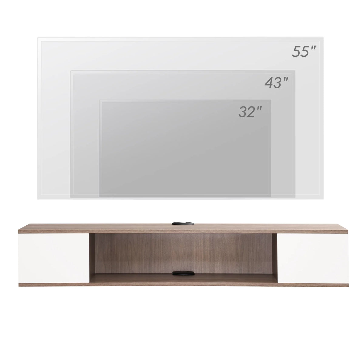 White Floating TV Stand S9993